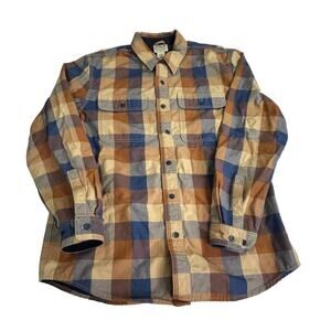 L.L. Bean Men’s Lined Flannel Shirt Shacket Size Medium